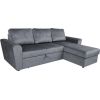 Corner sofa bed INGMAR bluish grey