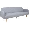 Dīvāns gulta KARIN 208x80x80cm, pelēks audums