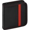 Vivanco CD/DVD futrālis 24 diskiem, melns/sarkans (31787)