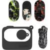 Protective Case Sunnylife for Insta360 GO 3 Black with stickers
