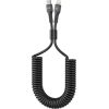 USB-C to Lightning spring cable Budi, 1.8m, 20W