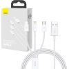 Quick Charge USB to M+L+C  Baseus Superior Data 3.5A 1m (White)