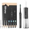 Sonic toothbrush with tips set and water flosser Bitvae D2+C2 (black)