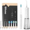 Sonic toothbrush with tips set and water flosser Bitvae D2+C2 (white)