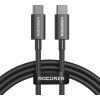 Fast Charging cable Rocoren USB-C to USB-C Simples Series 100W, 1m (black)