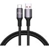 Fast Charging cable Rocoren USB-A to USB-C Retro Series 2m 100W (grey)