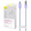 Fast Charging cable Baseus USB-C to Lightning  Explorer Series 1m, 20W (purple)