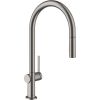 Hansgrohe virtuves izlietnes maisītājs ar izvelkamu dušu Talis M54 210 2jet, brushed black chrome + sBox