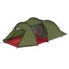 High Peak Tunnel Tent Falcon 3 (green/red, model 2023, with stem for luggage)