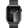 Apple Watch Series 9, Smartwatch (graphite/graphite, stainless steel, 41 mm, Milanese bracelet, cellular)