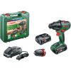 Bosch cordless combi drill AdvancedImpact 18 (green/black, 2x Li-ion battery 2.5Ah, case, POWER FOR ALL ALLIANCE)