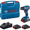 Bosch cordless drill/screwdriver GSR 18V-45 Professional, 18Volt (blue/black, 3x Li-Ion battery ProCORE18V 4.0Ah, in L-case)