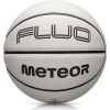 Basketbols Meteor Fluo balts/neona zils 7