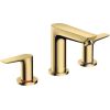 Hansgrohe izlietnes maisītājs Talis E, ar pop-up, 3 caurumu, uz virsmas, polished gold optic