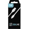 OBAL:ME Simple USB-A| Lightning kabelis 1m | balts