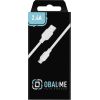 OBAL:ME Simple USB-A|USB-C kabelis 1m, balts