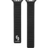 Connect Apple  Watch 42/44/45mm Fine woven twill magnetic chain strap Black