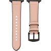 Connect Universal  Watch 42/44/45mm Silicone patch Leather Strap (132mm M/L) Pink Sand