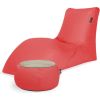 Qubo Combo Strawberry SOFT LOUNGER + JUST TABLE + JUST TOP Wood FIT