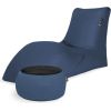 Qubo Combo Physalis SOFT LOUNGER + JUST TABLE + JUST TOP Black FIT