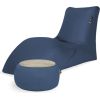 Qubo Combo Plum SOFT LOUNGER + JUST TABLE + JUST TOP Wood FIT