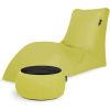 Qubo Combo Olive SOFT LOUNGER + JUST TABLE + JUST TOP Black FIT