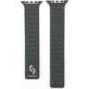 Connect Apple  Watch 42/44/45mm Fine woven twill magnetic chain strap Green