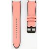 Connect Universal  20mm Silicone Patch Leather Strap (130mm M/L) Pink