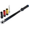 Gedore Torque wrench TORCOFLEX UK Set, 1/2  (black, incl. 3 aluminum rim sockets)