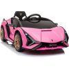 Lean Cars Electric Ride On Car Lamborghini Sian Pink
