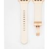 Connect Apple  Watch 38/40/41mm Single loop buckle leather strap White