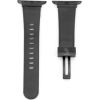 Connect Apple  Watch 38/40/41mm Single loop buckle leather strap Black