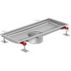 ACO kanāls Hygienic, 800x800, H80, izvads 200, nerūsējošais tērauds 1.4301