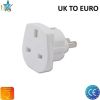 HQ Strāvas ligzdas pāreja UK (Anglija) 3pin uz Euro standartu 2Pin UK uz EU adapteris Balts (OEM)