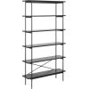 Sienas plaukts ANGUS 94x27xH172cm, melna