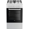 Beko FSS52020DW gāzes - elektriskā plīts 50cm