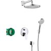 Hansgrohe dušas sistēma ar iebūvējamo dušas maisītāju Crometta S 240 1 jet, hroms