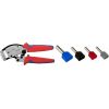 KNIPEX self-adjusting crimping pliers Twistor 16 (red/blue, for ferrules)