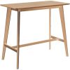 Bar table ROXBY 120x60xH105cm, natural