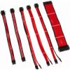PSU Kabeļu Pagarinātāji Kolink Core 6 Cables Red