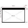 ART ELECTRIC SCREEN 96inch 146x195cm with remote control EA-96 4:3