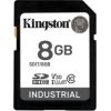 KINGSTON 8GB SDHC Industrial -40C to 85C C10 UHS-I U3 V30 A1 pSLC