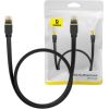 Baseus Cat 7 UTP Ethernet RJ45 Cable Flat 1,5m black