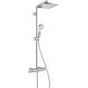 Hansgrohe dušas sistēma ar termostatu Crometta E 240 1jet/Crometta Vario, EcoSmart 9 l/min, hroms