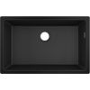 Hansgrohe virtuves izlietne S510-U660, 1 bļoda, 710x450 mm, zem virsmas, graphite black