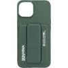 iLike iPhone 14 LEATHER HIDDEN POCKET STAND COVER Apple Green