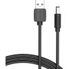 Power Cable USB 2.0 to DC 5.5mm Barrel Jack 5V Vention CEYBG 1,5m (black)