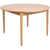 Dining table TROYES D100+32xH75cm, oak