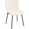 Chair MANOLO white boucle