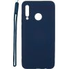 Evelatus Huawei  P30 Lite Soft Touch Silicone Case with Strap Dark Blue
